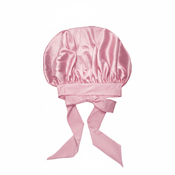 Bonnet à nouer en satin multi-usage
